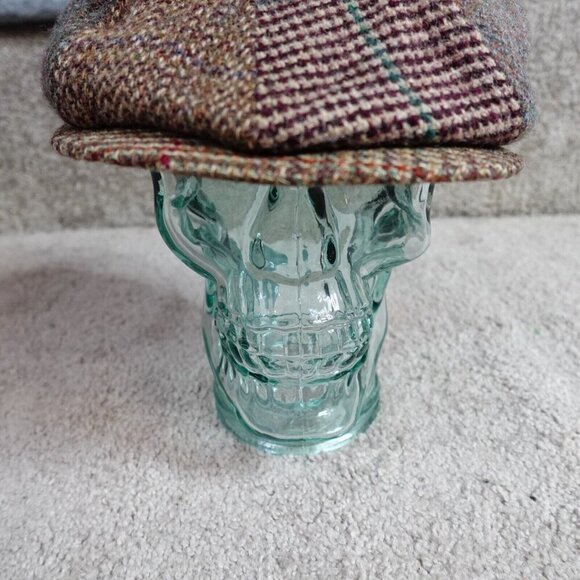 Vintage Schuman Sullivan Newsboy Cap Brown Tweed Wool USA Peaky Blinders - Picture 2 of 15
